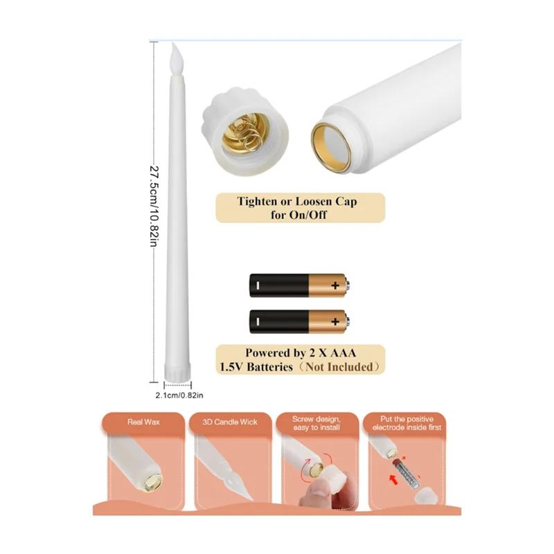 Cathedral Glow LED Candle