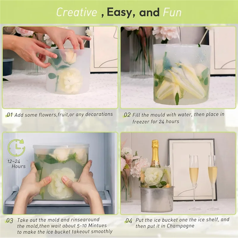 Champagne Bloom Ice Mold