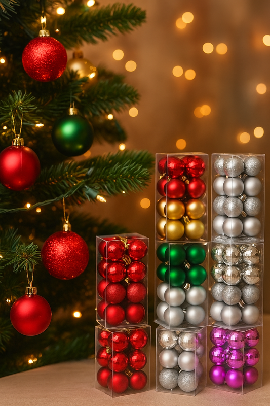 Classic 3CM Christmas Ball Set (36 pcs)