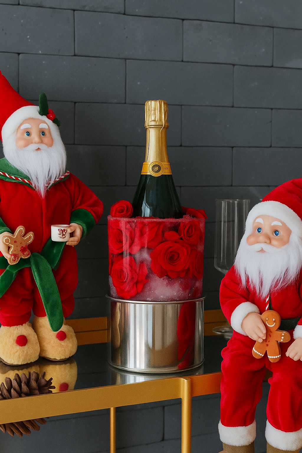 Champagne Bloom Ice Mold