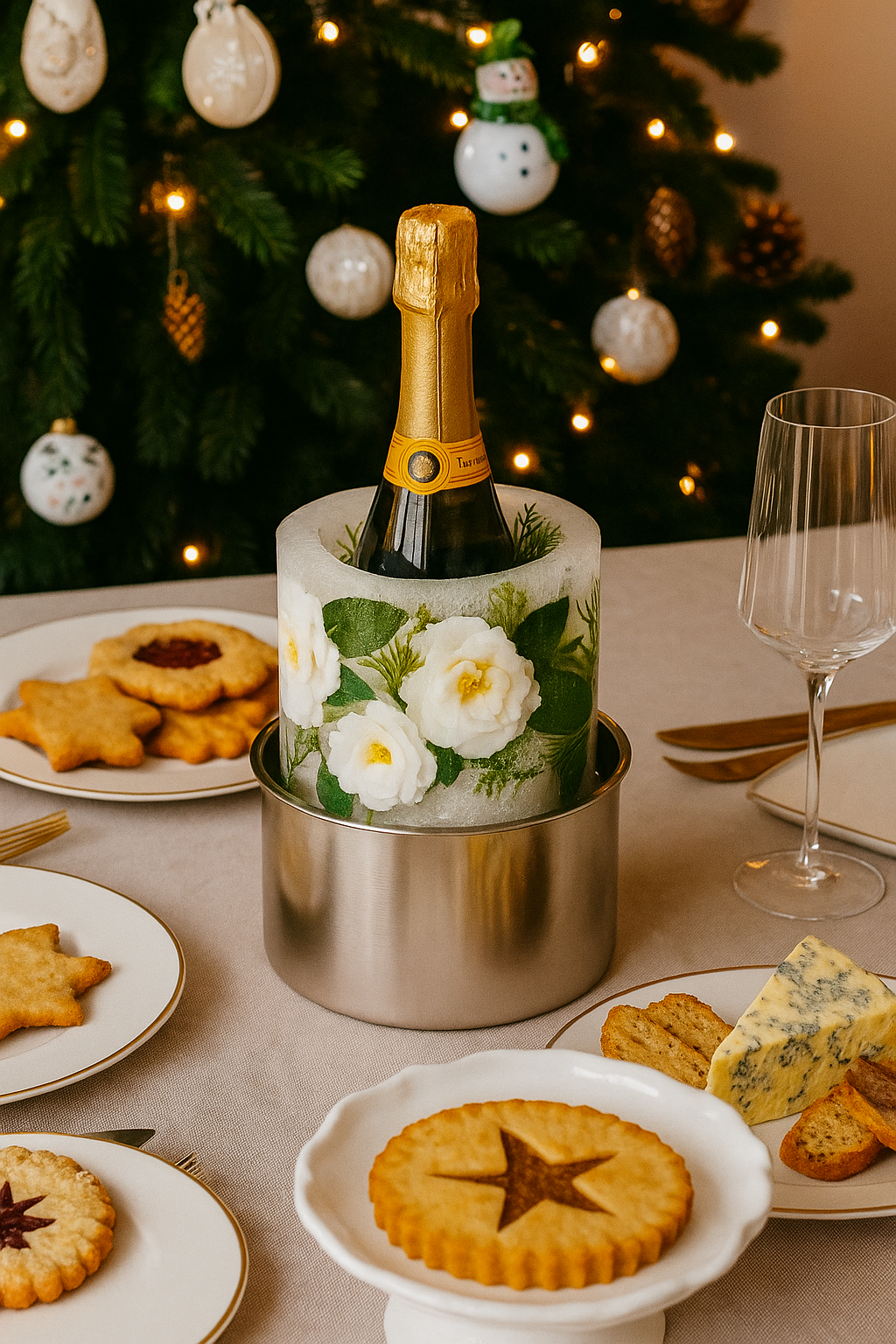 Champagne Bloom Ice Mold