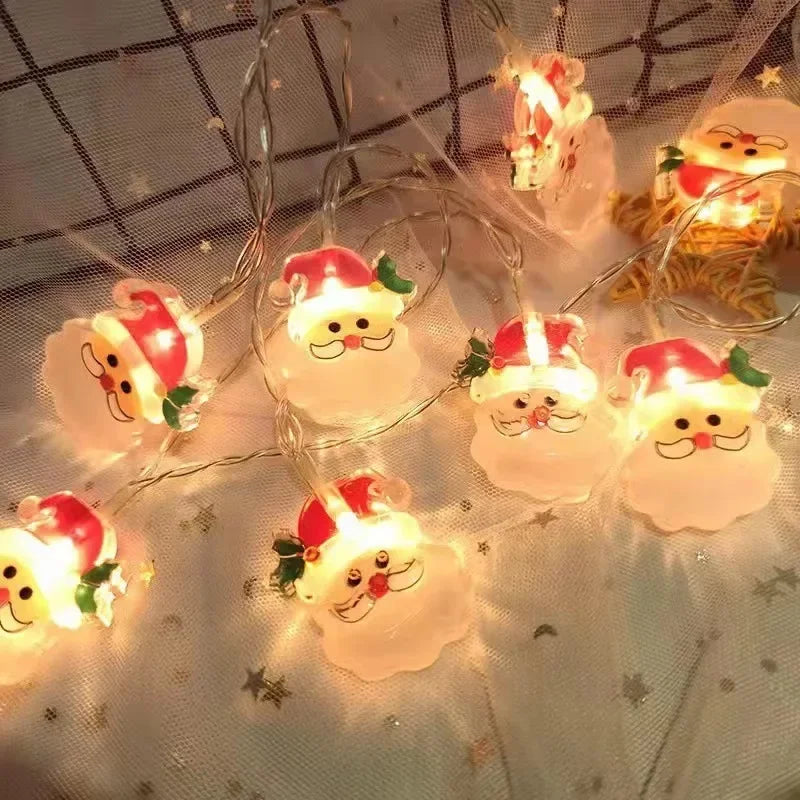 Twinkle Santa & Snowman LED Garland