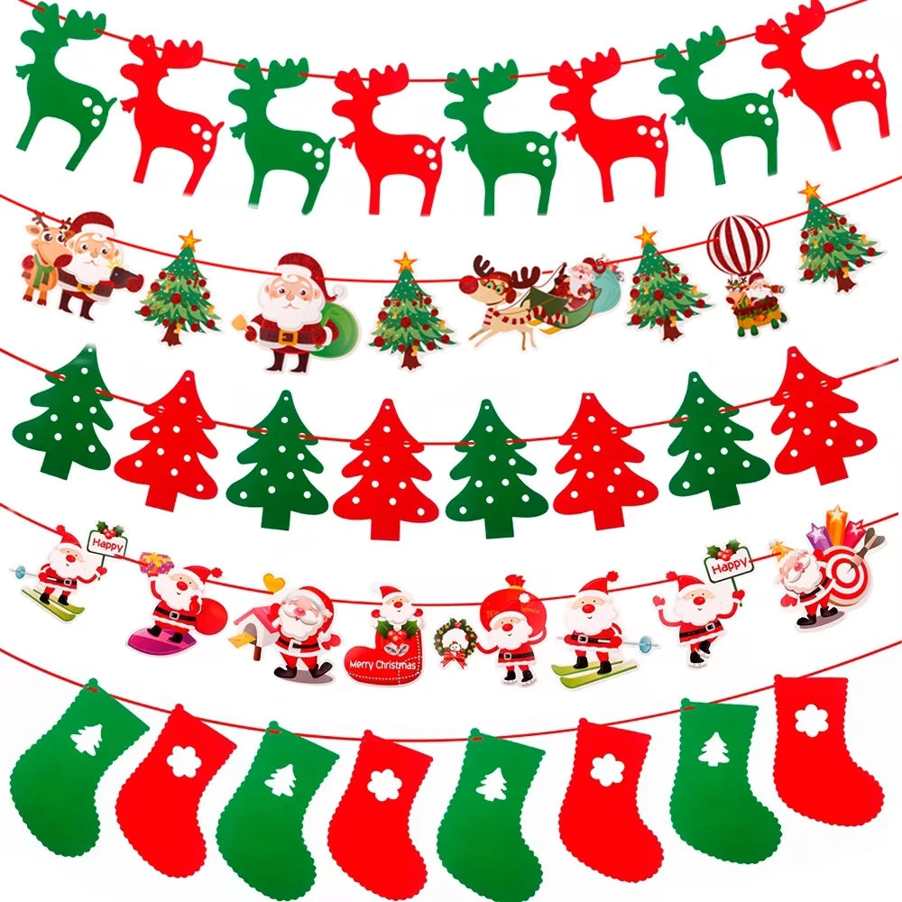 MerryBanner Christmas Garland