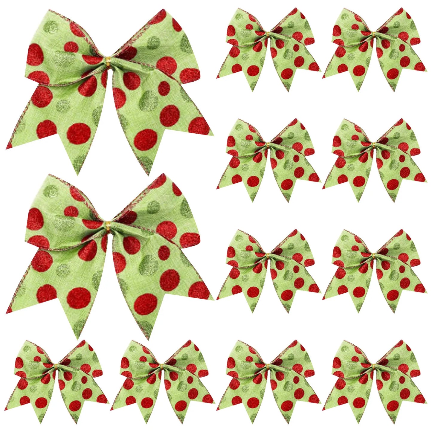 Holiday Ribbon Bows (12 pcs)