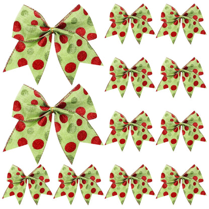 Holiday Ribbon Bows (12 pcs)