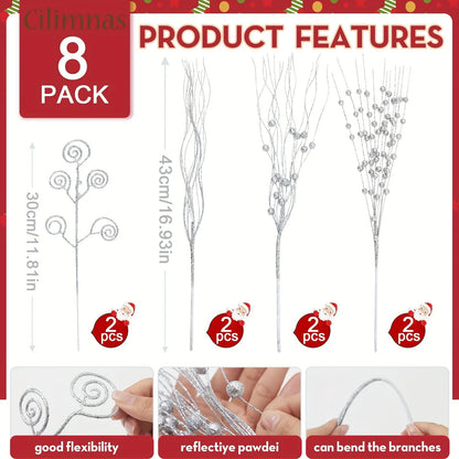 Glitter Berry & Flower Bouquet Set (8/16pc)