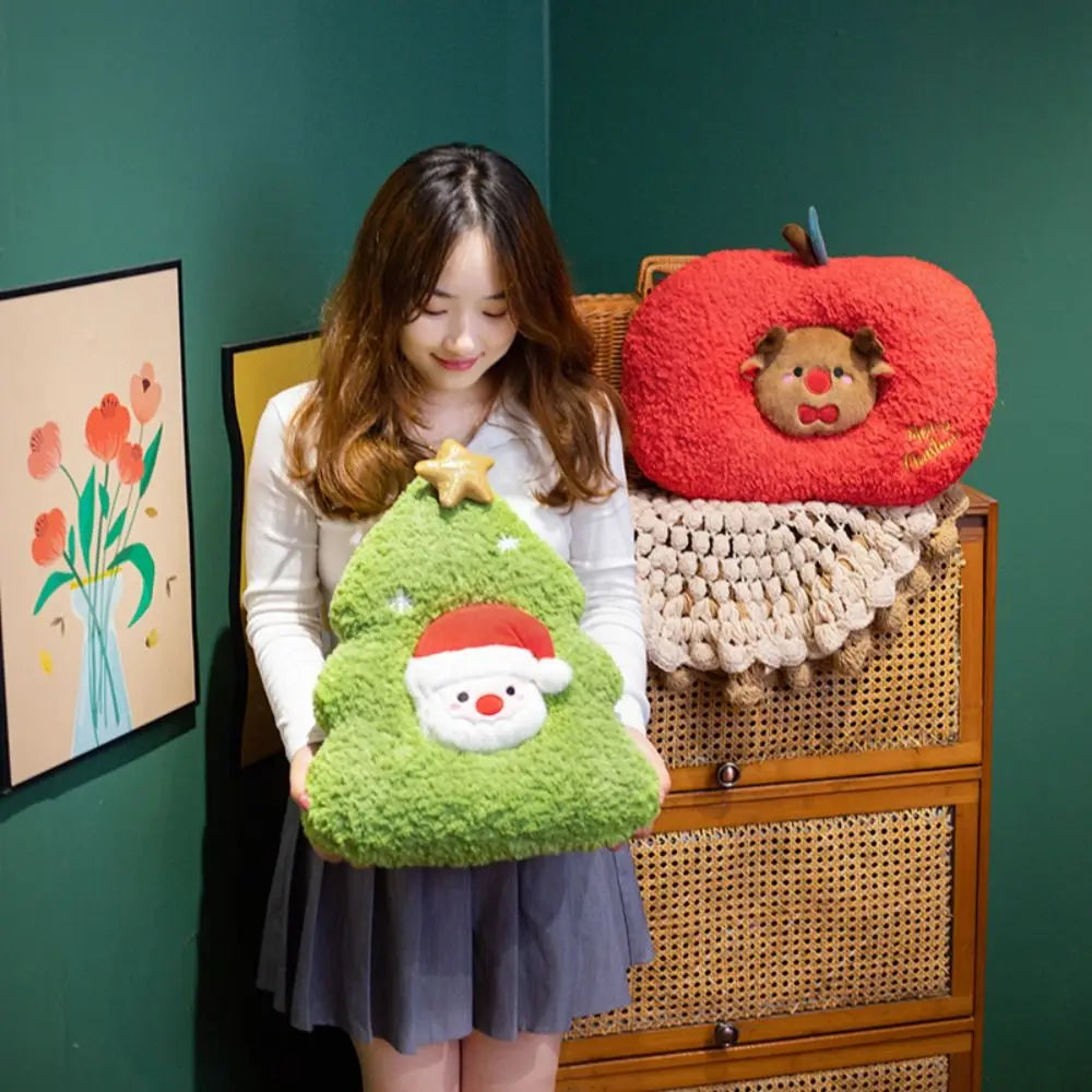 Kawaii Santa Tree Pillow