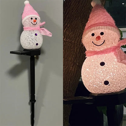 Frostlight Snowman Garden Lamp