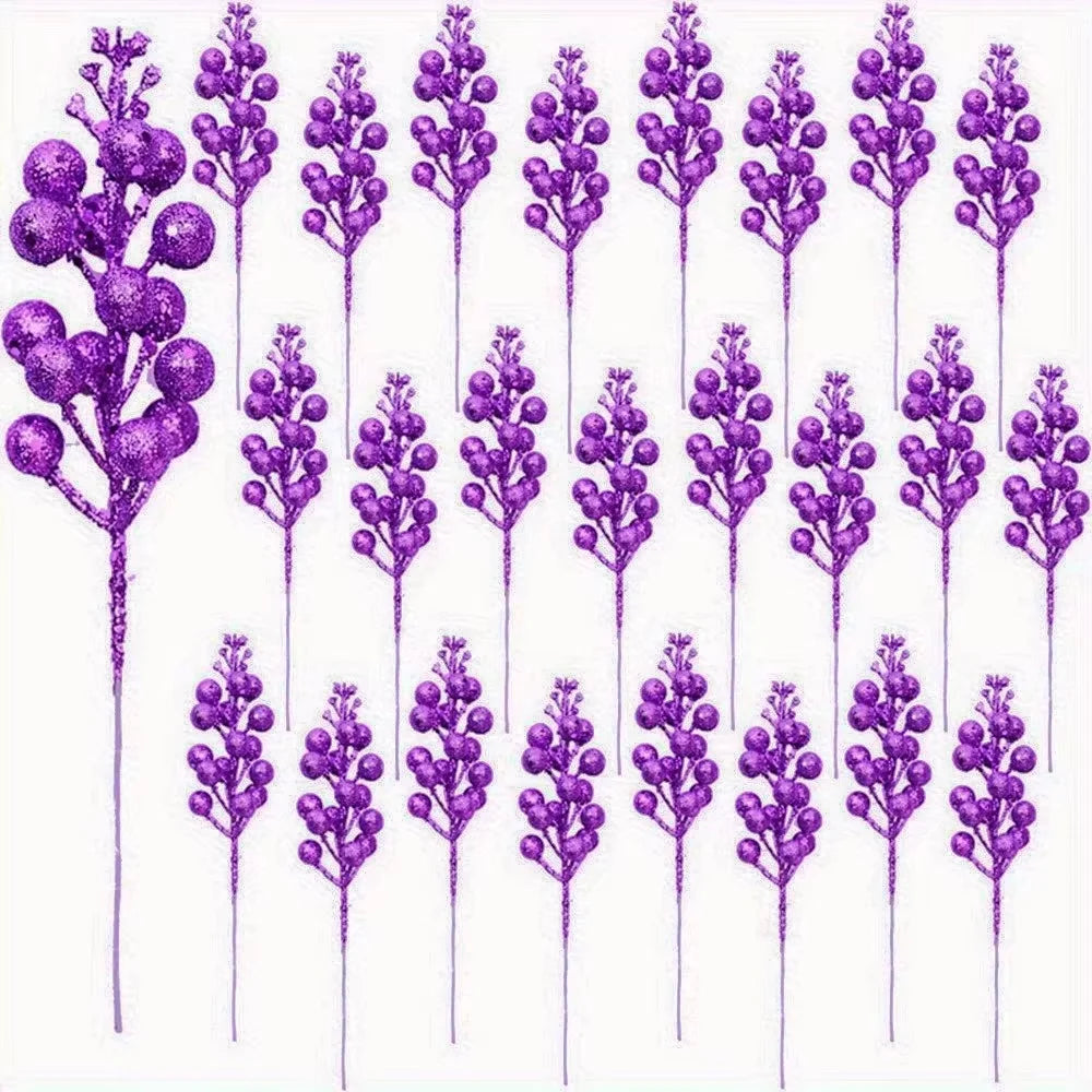 Glitter Bloom Ornament Set (8/15pcs)