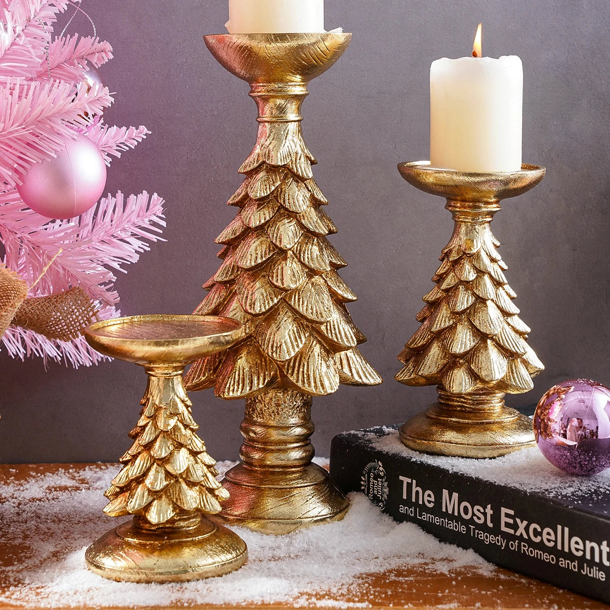 Evergreen Candle Holder