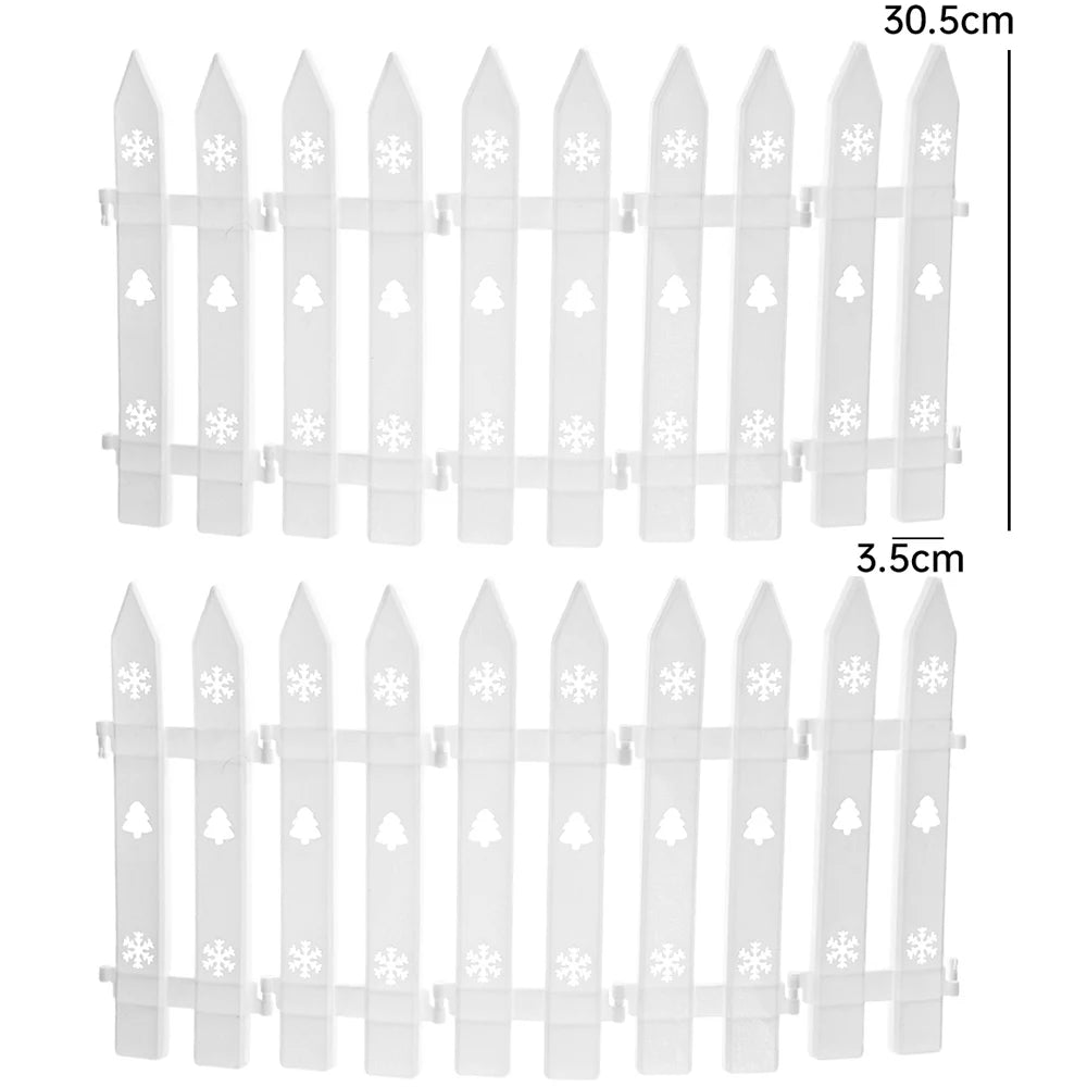 Snow White Christmas Fence Set (5/10pcs)