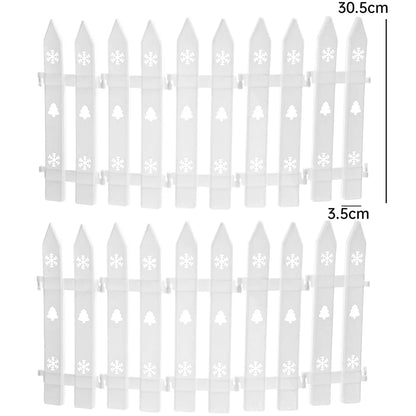 Snow White Christmas Fence Set (5/10pcs)