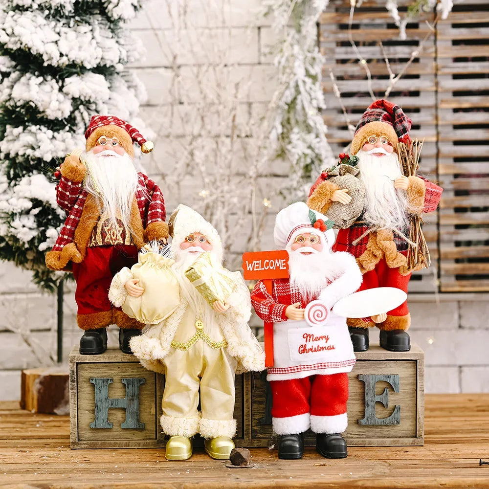 Mini Santa Figurines (Set of 1–4)