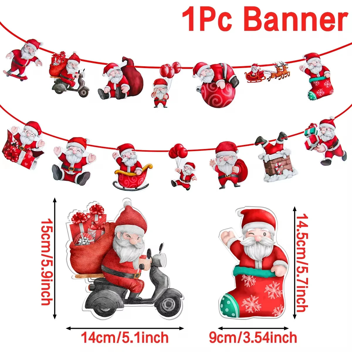 MerryBanner Christmas Garland