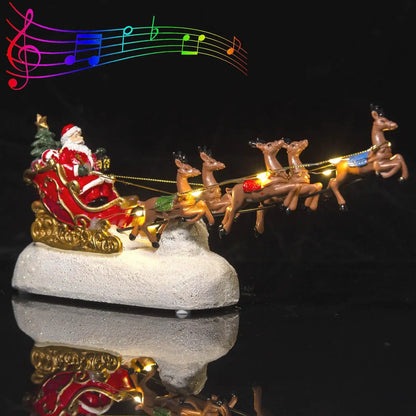 Santa’s Sleigh Village Ornament