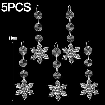 Crystal Snowflake Pendant Set