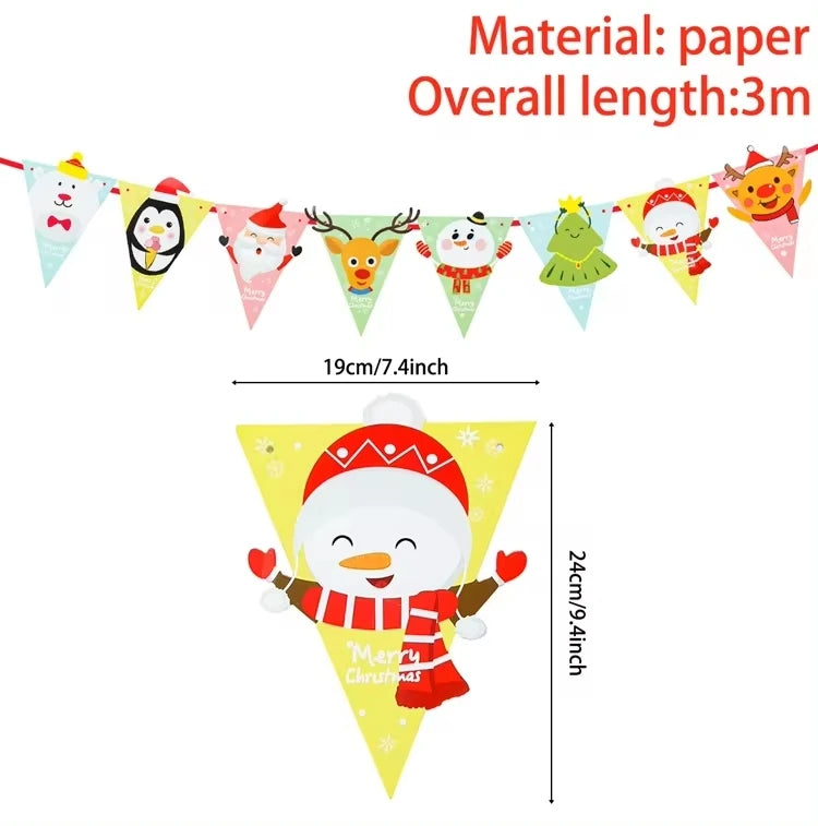 MerryBanner Christmas Garland