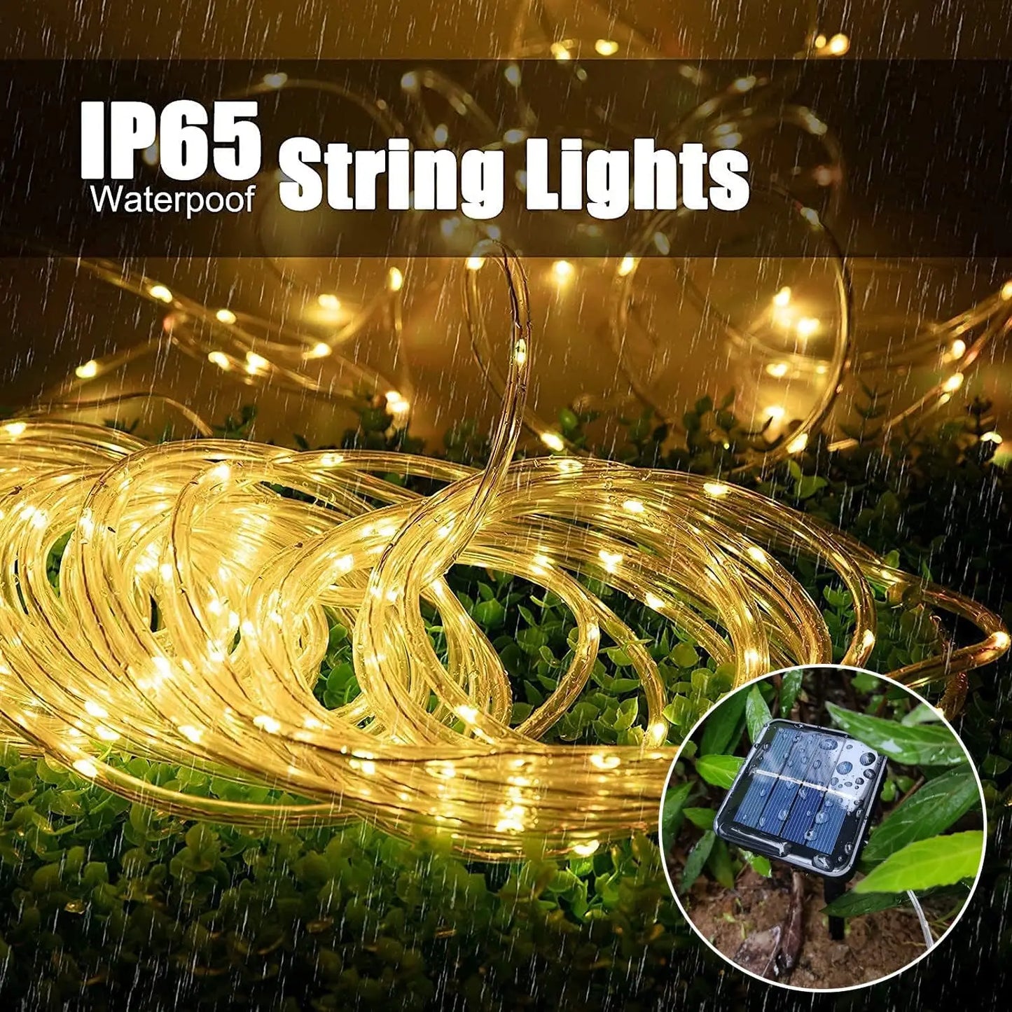 LunaGlow Solar Rope Lights