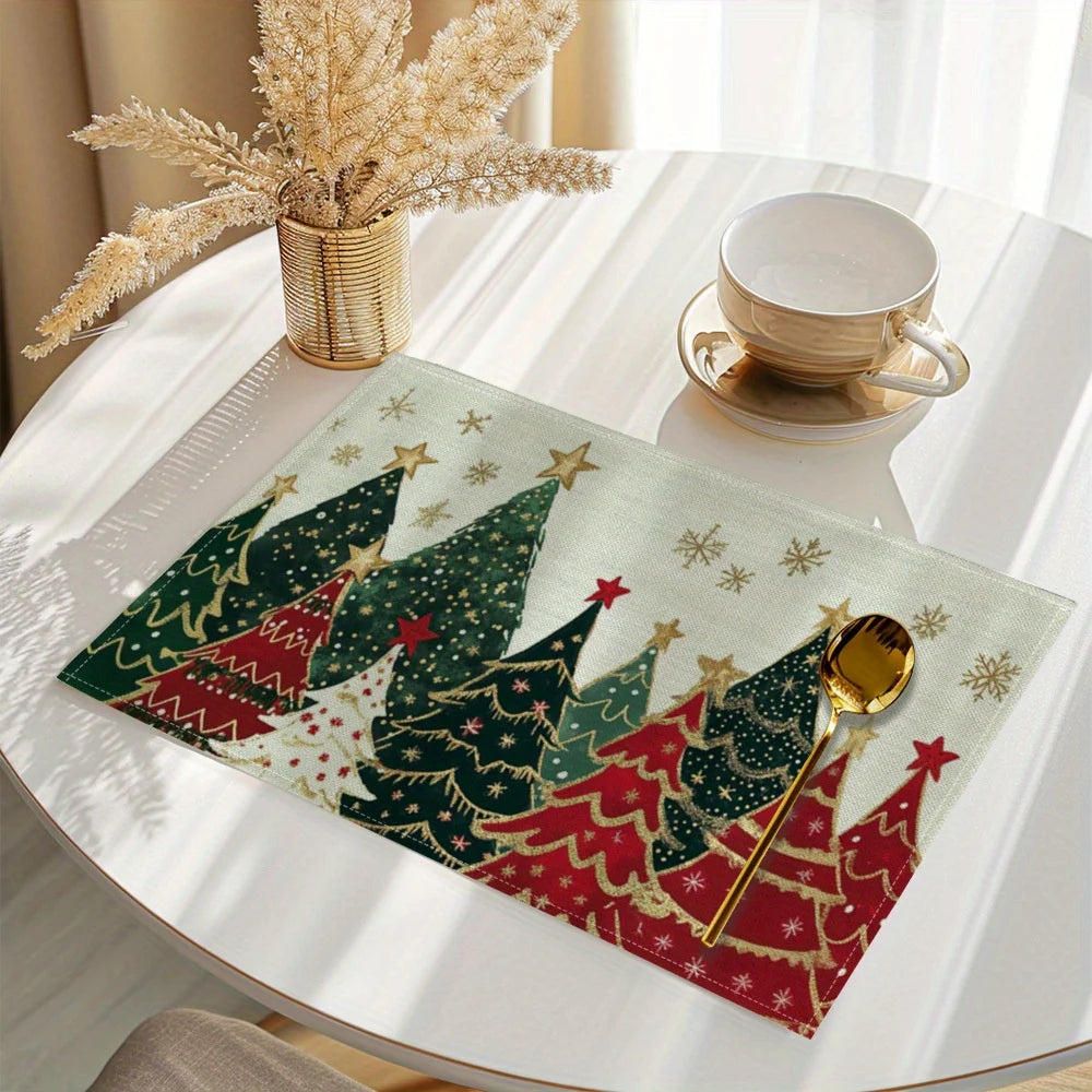 Pine Forest Placemats Set (4/6/8/10 pcs)