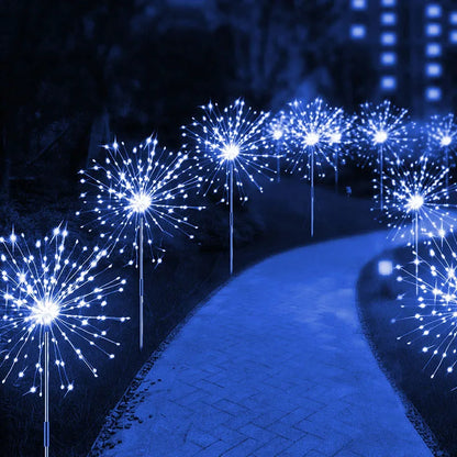 StarlitBurst Solar LED Firework Lights