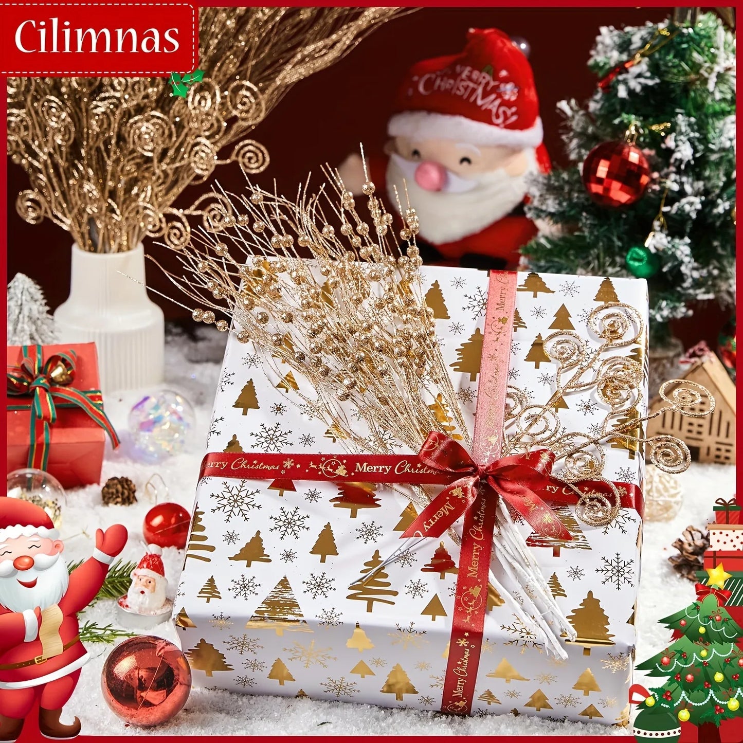 Glitter Berry & Flower Bouquet Set (8/16pc)