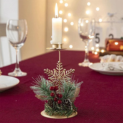 Golden Noel Candle Holder