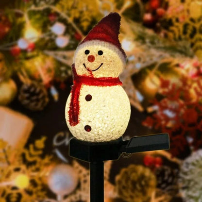 Frostlight Snowman Garden Lamp