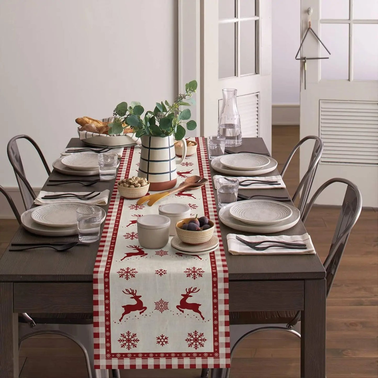 Nordic Reindeer Table Runner