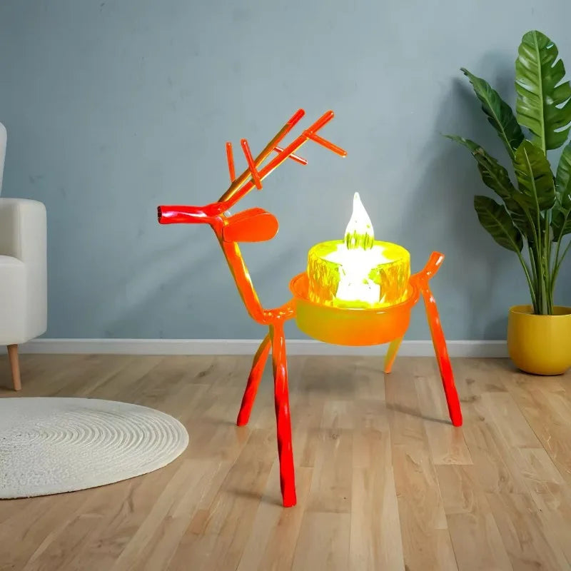Midnight Reindeer Candle Holders