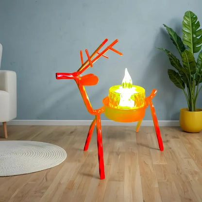 Midnight Reindeer Candle Holders