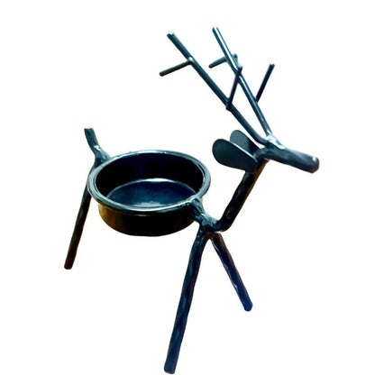 Midnight Reindeer Candle Holders
