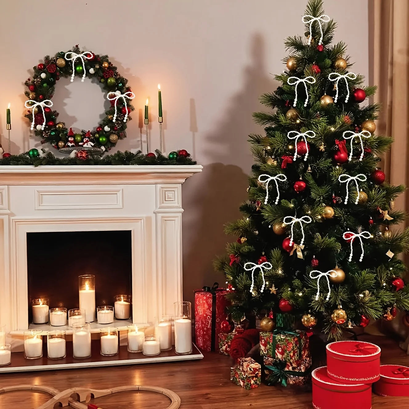 Velvet Luxe Christmas Bows (12-Pack)