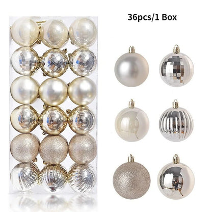 Classic 3CM Christmas Ball Set (36 pcs)