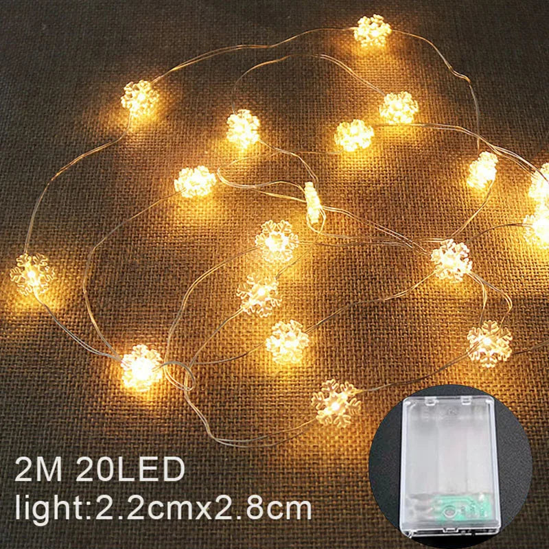 Santa & Snowman Fairy Lights