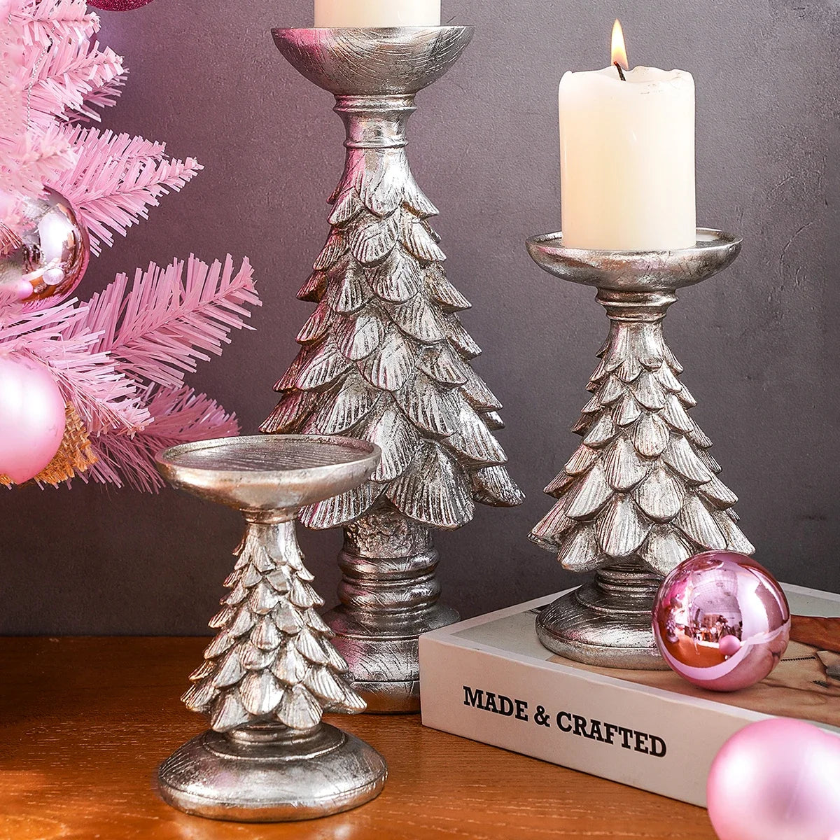 Evergreen Candle Holder