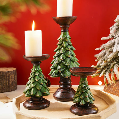 Evergreen Candle Holder