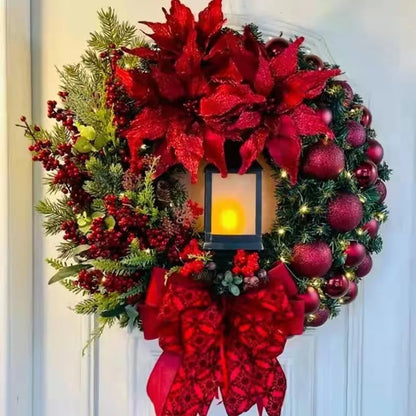 Crimson Glow Wreath (30-45cm)