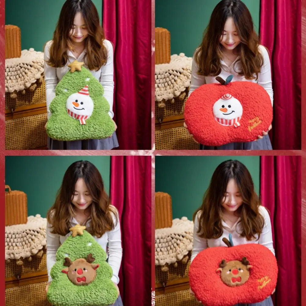 Kawaii Santa Tree Pillow