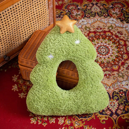 Kawaii Santa Tree Pillow
