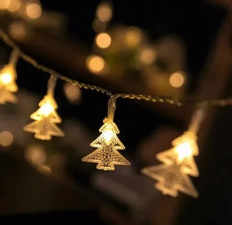 Twinkle Santa & Snowman LED Garland