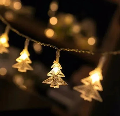 Twinkle Santa & Snowman LED Garland