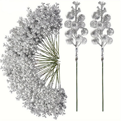 Glitter Bloom Ornament Set (8/15pcs)