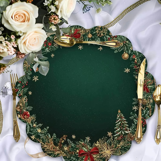 Emerald Luxe Placemats Set (2/4 pcs)