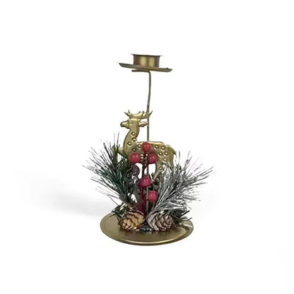 Golden Noel Candle Holder