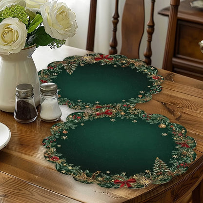 Emerald Luxe Placemats Set (2/4 pcs)