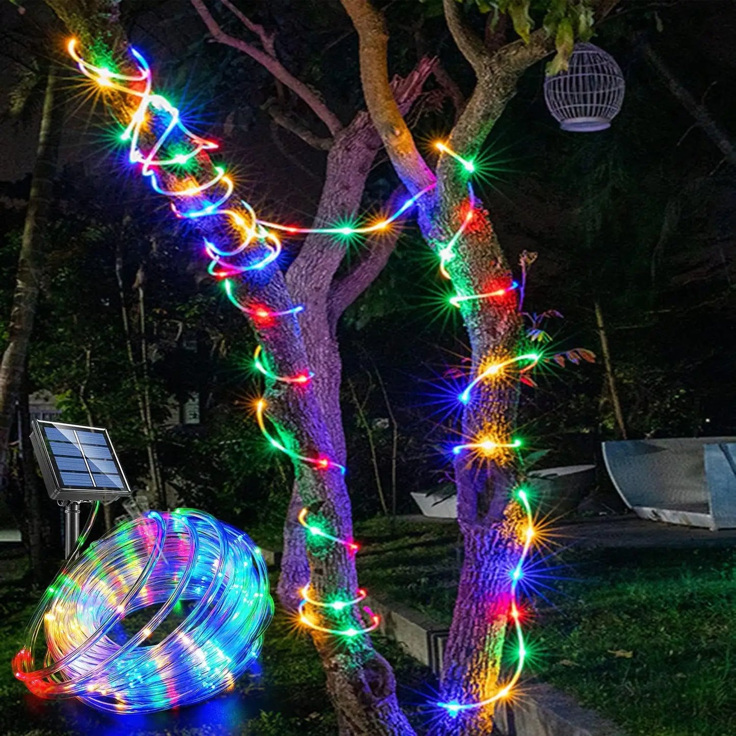 LunaGlow Solar Rope Lights