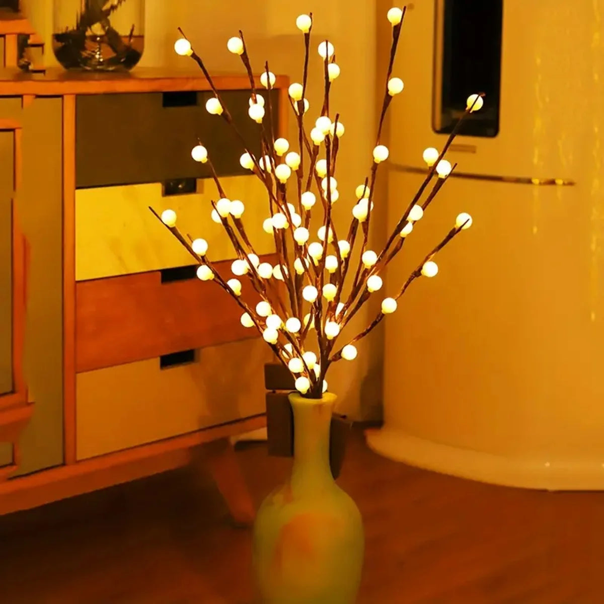 White Birch Glow Twig Lights