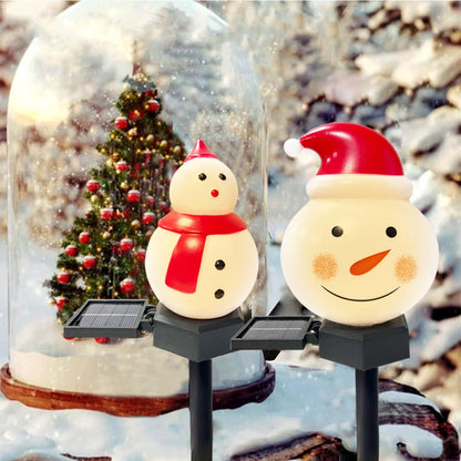 Santa & Snowman Solar Path Lights