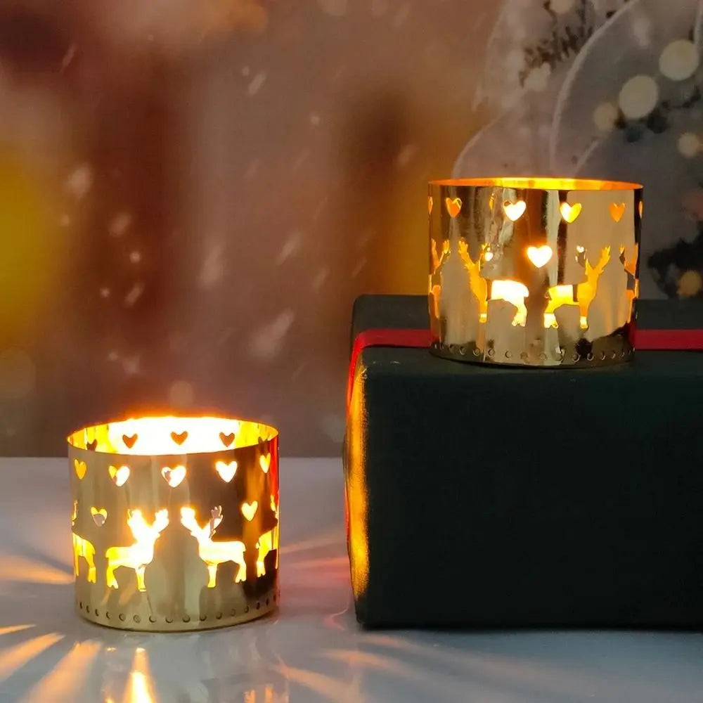 Nordic Iron Elk Candle Holder