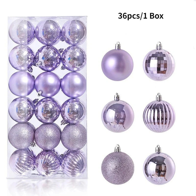 Classic 3CM Christmas Ball Set (36 pcs)